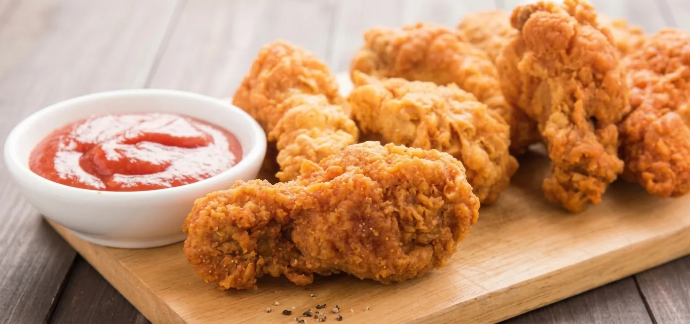 Crispy fried chicken at Jackson Heights Fish And Chips Winnipeg - golden fried chicken made to order